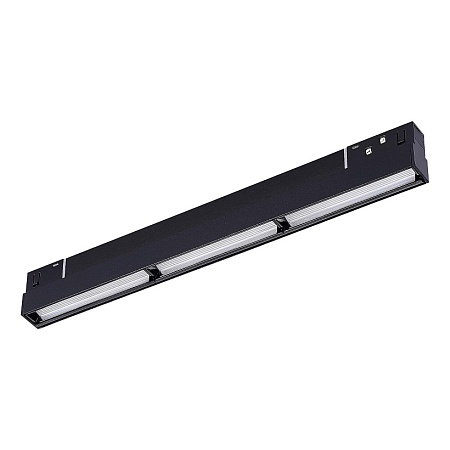 Магнитный трековый светильник Черный LED 1*18W 3000K 1 000Lm Ra>90 120° IP20 L330xW22xH ST804.436.18 - фото