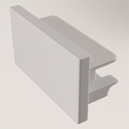 Заглушка торцевая 1шт Unity накладной белый - фото