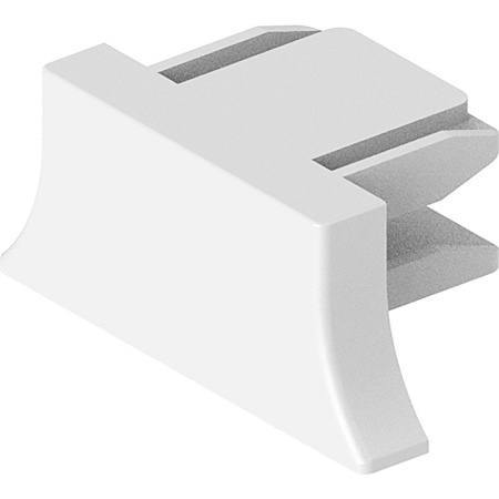 Заглушка пластиковая для шинопровода, белый, LD1011 - фото
