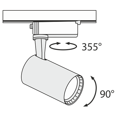 Трековый светильник Technical Vuoro TR003-1-6W4K-B - фото