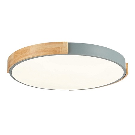 Светильник потолочный Серый, Светлое дерево/Белый LED 1*40W 3000K/4000K/6000K SLE201372-01 - фото