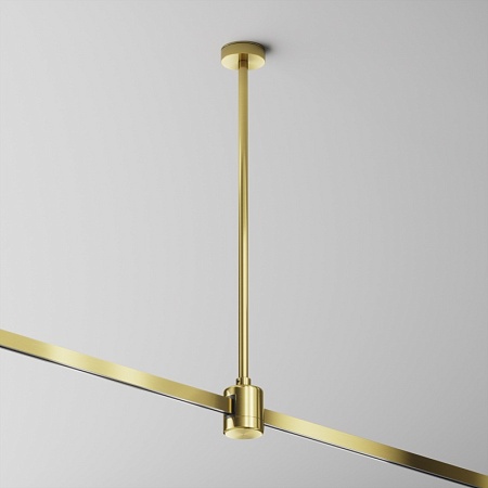 Крепление потолочное Medium 360мм с прямым коннектором питания Flarity латунь - фото