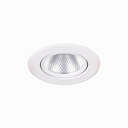 Св-к встр. Белый LED 1*8W 3000K 640Lm Ra80 36° IP20 D86xH50 220-240V ST211.538.08.36 - фото