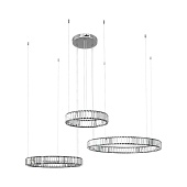 10135/3 Chrome Подвесной светильник LOFT IT Crystal ring