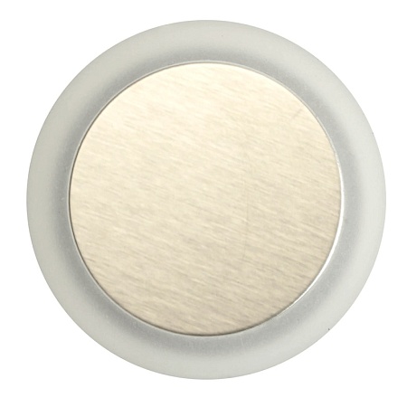 Светодиодный светильник Feron LN010 встраиваемый 1W 3000K, IP67, белый матовый/хром - фото