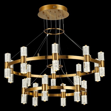 Люстра подвесная ST-Luce Латунь/Прозрачный LED 32*2,5W 4000K SL6007.203.32 - фото