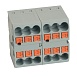Зажим блочный (групп) для распред.тока нагрузки push-in на 6 точек, сеч 2,5 мм2, 450V, 24А,серый LD580 PTFIX 06/25 - фото