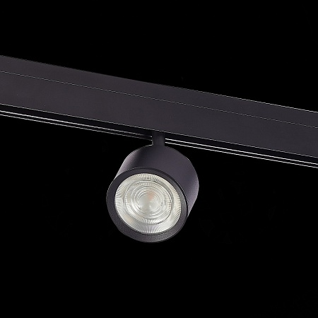 Магнитный трековый светильник Черный LED 1*6W 4000K 560Lm Ra>90 36° IP20 L120xW81xH138 ST353.446.06 - фото