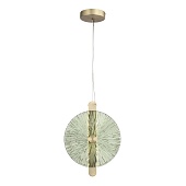 Светильник подвесной ST-Luce бронза/зелёный LED 1*11W 4000K SL6141.323.01