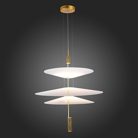 Люстра подвесная ST-Luce Золотистый/Белый LED 1*15W 3000K SL6101.223.01 - фото