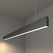 Линейный светодиодный подвесной односторонний светильник 128см 25Вт 4200К черный LSG-01-1-8*128-21-4200-MSh Elektrostandard Pro - фото