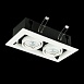 Св-к встр. Черный, Белый GU10 2*50W IP20 L245xW126xH70 220V Без ламп ST250.558.02 - фото