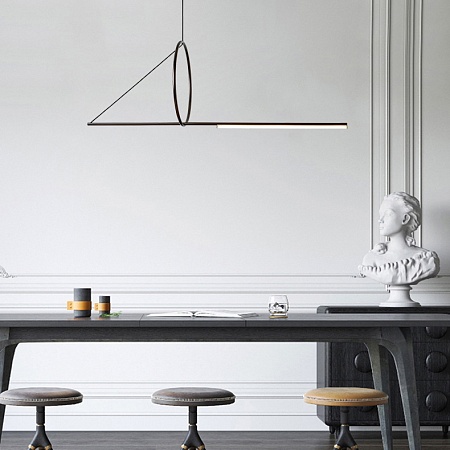 Подвесной Светильник Suspension Cercle Et Trait – Graphite Satine L120 Imperiumloft 144225-22 - фото