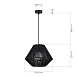 Светильник подвесной черный/черный E27 1*40W SLE6025-403-01 - фото