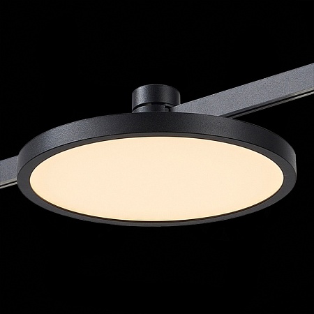 Магнитный трековый светильник FARM Черный LED 1*10W 3000K 500Lm Ra80 120 IP20 D168xH54 ST818.406.12 - фото