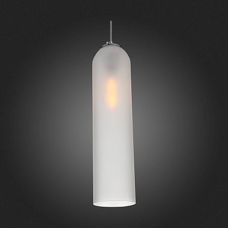 Светильник подвесной ST-Luce Хром/Белый E27 1*60W SL1145.153.01 - фото