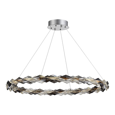 Люстра подвесная ST-Luce Хром/Прозрачно-Дымчатый LED 1*30W 3000K SL6009.113.01 - фото
