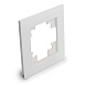 Рамка 1-местная, стекло, STEKKER, GFR00-7001-01, серия Катрин, белый - фото