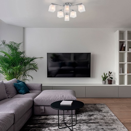 Потолочный светильник Eurosvet 30162/6 хром - фото