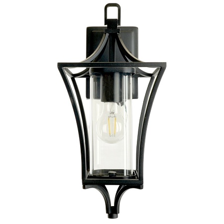 Светильник садово-парковый Feron PL731 на стену вниз  60W E27 230V, черный - фото