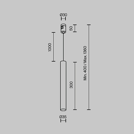 Трековый светильник Technical TR155-1-5W3K-BS - фото
