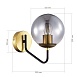 Светильник настенный Матовое золото/Дымчатый E27 1*60W SLE1097-301-01 - фото