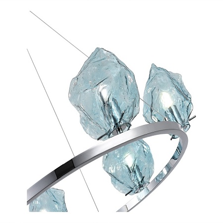 SL1175.113.06 Люстра подвесная ST-Luce Хром/Светло-голубой E14 6*40W PORTICI - фото