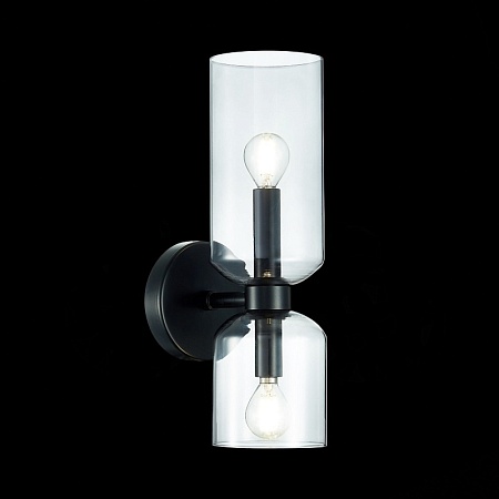 Бра ST-Luce Черный/Дымчатый E14 2*40W SL1180.401.02 - фото