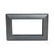 Рамка  2-местная (без перемычки),  пластик, STEKKER, PFR00-7012-06, серия Катрин, графит - фото