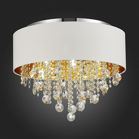 Светильник потолочный ST-Luce Хром/Белый, Золотистый, Прозрачный E14 6*40W SL1350.502.06 - фото