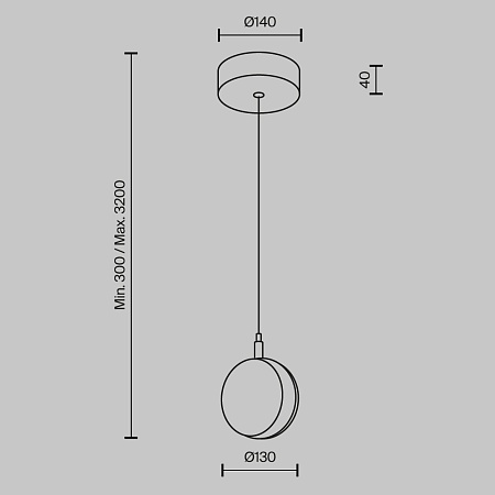 Подвесной светильник Maytoni Mind MOD299PL-L10BS3K - фото