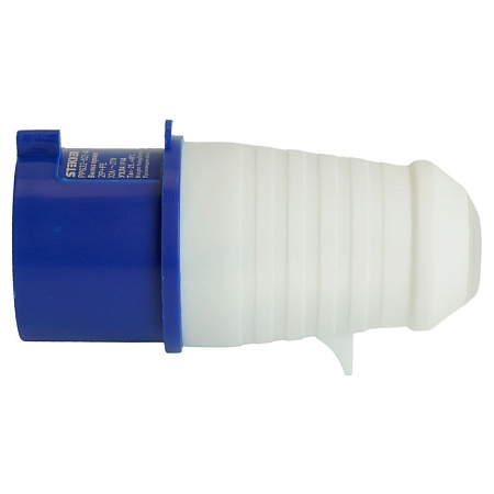 Вилка прямая ST-023 32А 220В 2P+PE IP44, PPG32-023-44, Stekker - фото