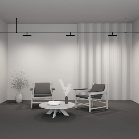 Трековая система Technical гибкая на стену чёрная 300x300x300 TS-Z-300-TR202-1-10W3K-B