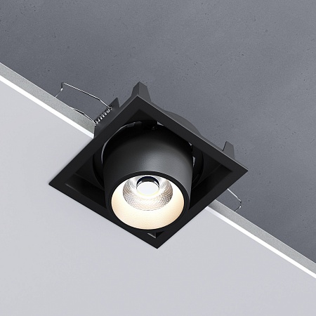 Потолочный светодиодный светильник поворотный Conner 8W 4000K чёрный 25087/LED Elektrostandard - фото