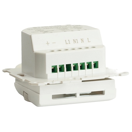 Терморегулятор механический для теплого пола (механизм), STEKKER GLS00-7117-01, 250В, 3500Вт, серия Катрин, белый - фото