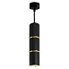 Светильник потолочный Feron ML1868  Barrel ZEN levitation на подвесе MR16 35W, 230V, чёрный, золото 55*180 - фото