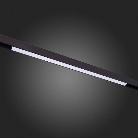 Магнитный трековый светильник Черный LED 1*20W 3000K 1 300Lm Ra>90 120 IP20 L606xW22xH4 ST360.436.20 - фото