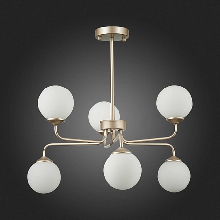 Светильник подвесной ST-Luce Золотистый/Белый G9 LED 6*5W SLE106203-06 - фото