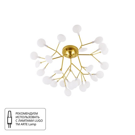 Потолочная люстра Arte Lamp CANDY A7274PL-27GO - фото