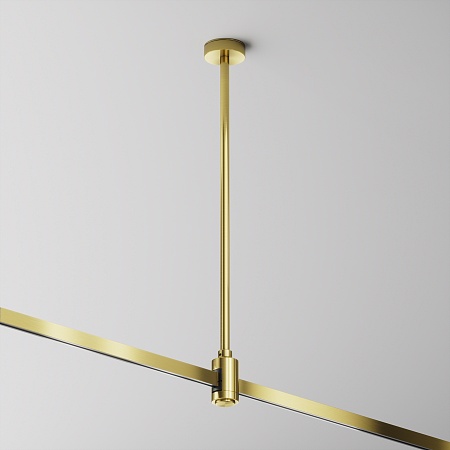 Крепление потолочное Medium 360мм с вводом питания Flarity латунь - фото