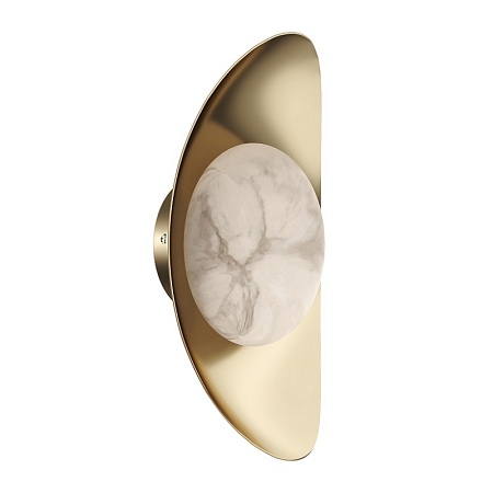 Светильник настенный ST-Luce Золотистый/Алебастр LED 1*7W 3000K SL6229.201.01 - фото