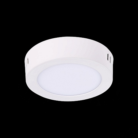 Светильник настенно-потолочный Белый LED 1*6W 4000K 370Lm Ra80 120° IP20 D110xH28 90-26 ST112.542.06 - фото