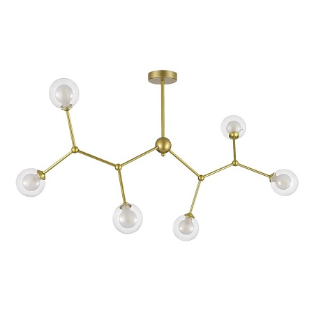 Светильник подвесной Золотистый/Прозрачный, Белый G9 LED 6*5W SLE1106-203-06 - фото