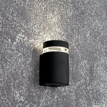 Светильник садово-парковый Feron DH1701, на стену вверх,  GU10 230V, черный - фото