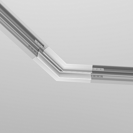 Угол-соединитель 135° Exility встраиваемый  белый - фото