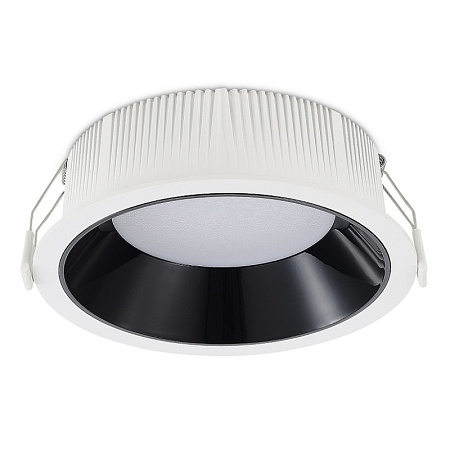 Св-к встр. Черный LED 1*18W 3000K 1 620Lm Ra80 120° IP20 D160xH60 100-240V ST755.438.18 - фото