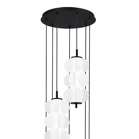 Светильник подвесной ST-Luce Черный/Белый LED 7*8W 3000K SL6121.403.07 - фото