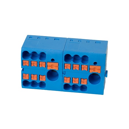 Зажим блочный (групп) для распред.тока нагрузки push-in на 6 точек, сеч 2,5 мм2, 690V,41А,  LD580 PTFIX 6-06/25 - фото