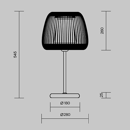 Настольный светильник Maytoni MOD409TL-01B - фото