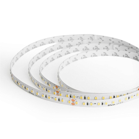 Лента светодиодная стабилизированная 120SMD(2835)/м 8Вт/м 48V 40000*10*1.22мм 4000К, IP20 LS420 FERON - фото